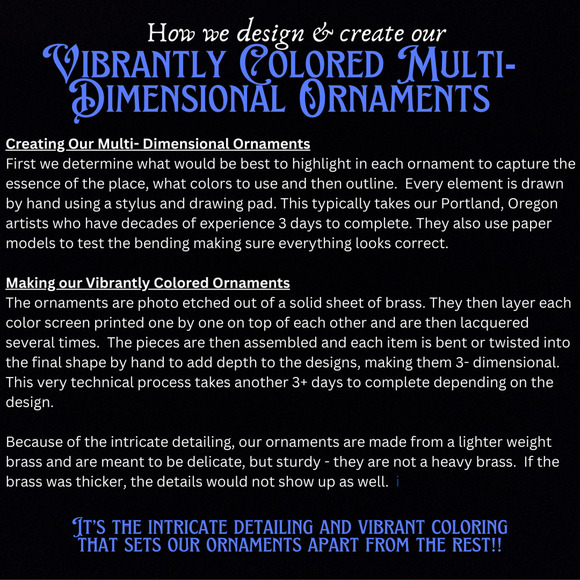 Denver Colorado Brass Ornament City Skyline Rocky Mountains - Picture 3 of 6